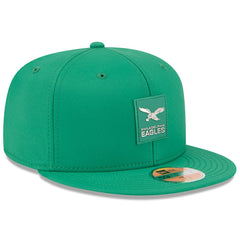 Philadelphia Eagles New Era 2025 Sideline Throwback 59FIFTY Fitted Hat - Kelly Green cheap