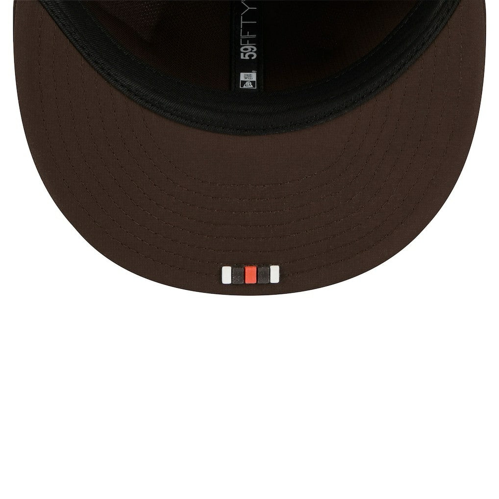 Cleveland Browns New Era 2025 Sideline 59FIFTY Fitted Hat - Brown discount