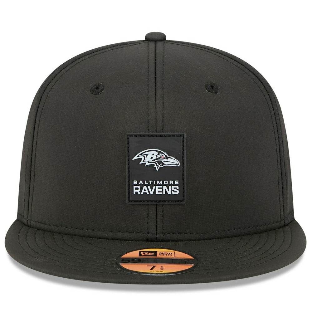 Baltimore Ravens New Era 2025 Sideline 59FIFTY Fitted Hat - Black on sale