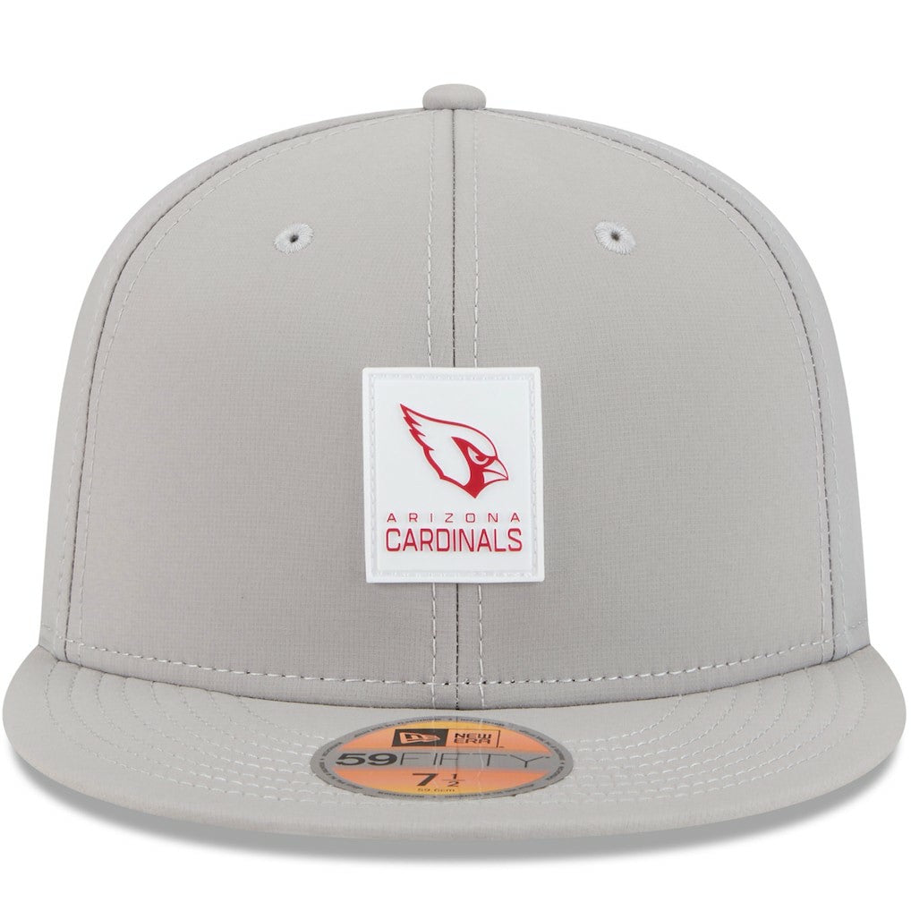 Arizona Cardinals New Era 2025 Sideline 59FIFTY Fitted Hat - Gray for sale