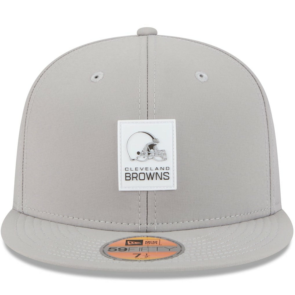 Cleveland Browns New Era 2025 Sideline 59FIFTY Fitted Hat - Gray sale