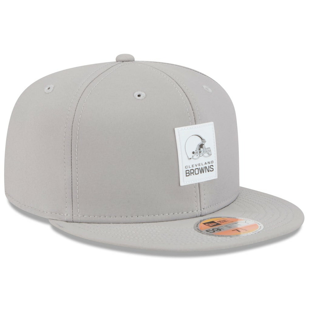 Cleveland Browns New Era 2025 Sideline 59FIFTY Fitted Hat - Gray sale