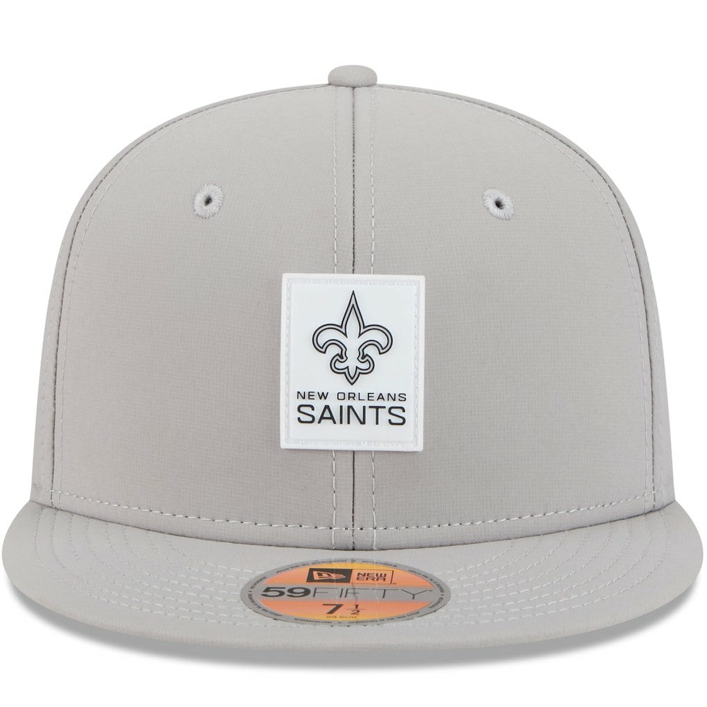 New Orleans Saints New Era 2025 Sideline 59FIFTY Fitted Hat - Gray for sale