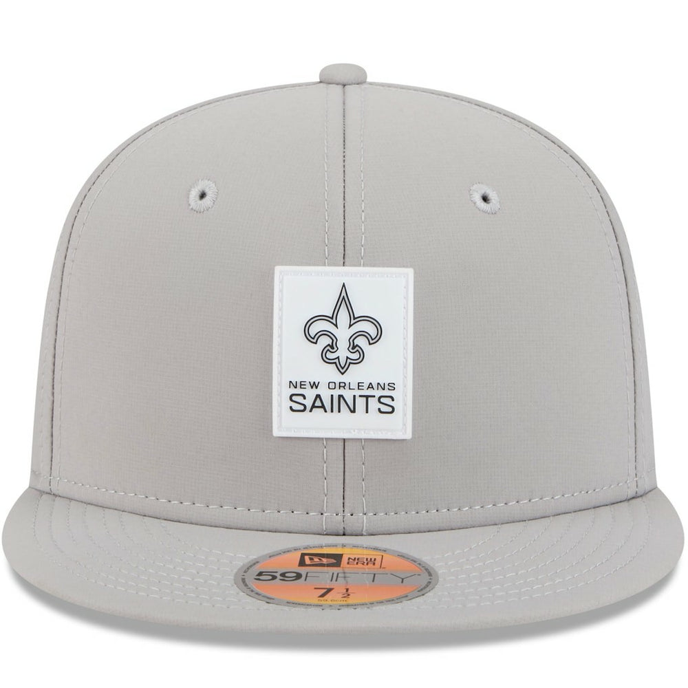 New Orleans Saints New Era 2025 Sideline 59FIFTY Fitted Hat - Gray for sale