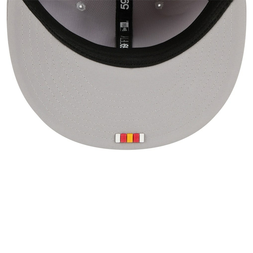 Kansas City Chiefs New Era 2025 Sideline 59FIFTY Fitted Hat - Gray discount