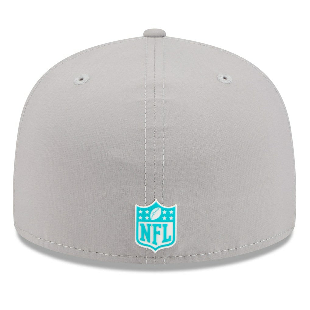 Miami Dolphins New Era 2025 Sideline 59FIFTY Fitted Hat - Gray online