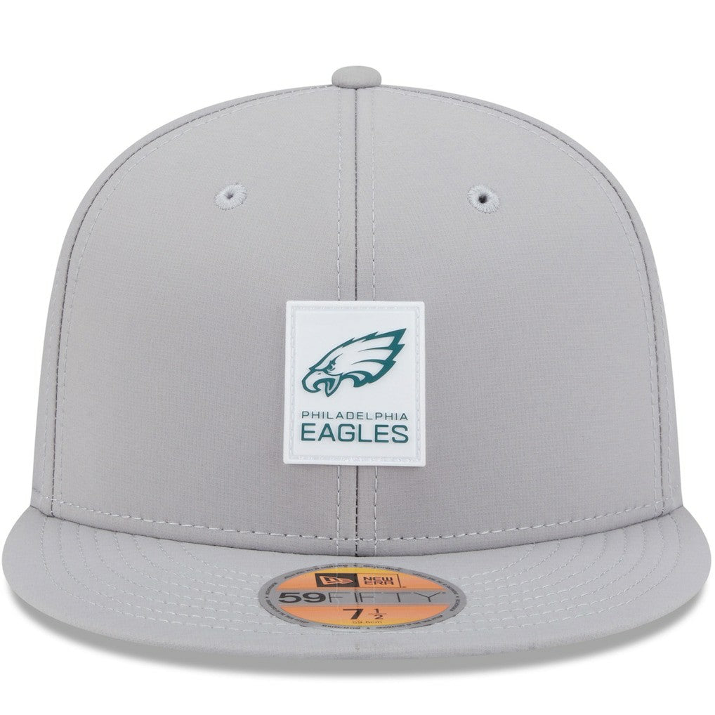 Philadelphia Eagles New Era 2025 Sideline 59FIFTY Fitted Hat - Gray sale