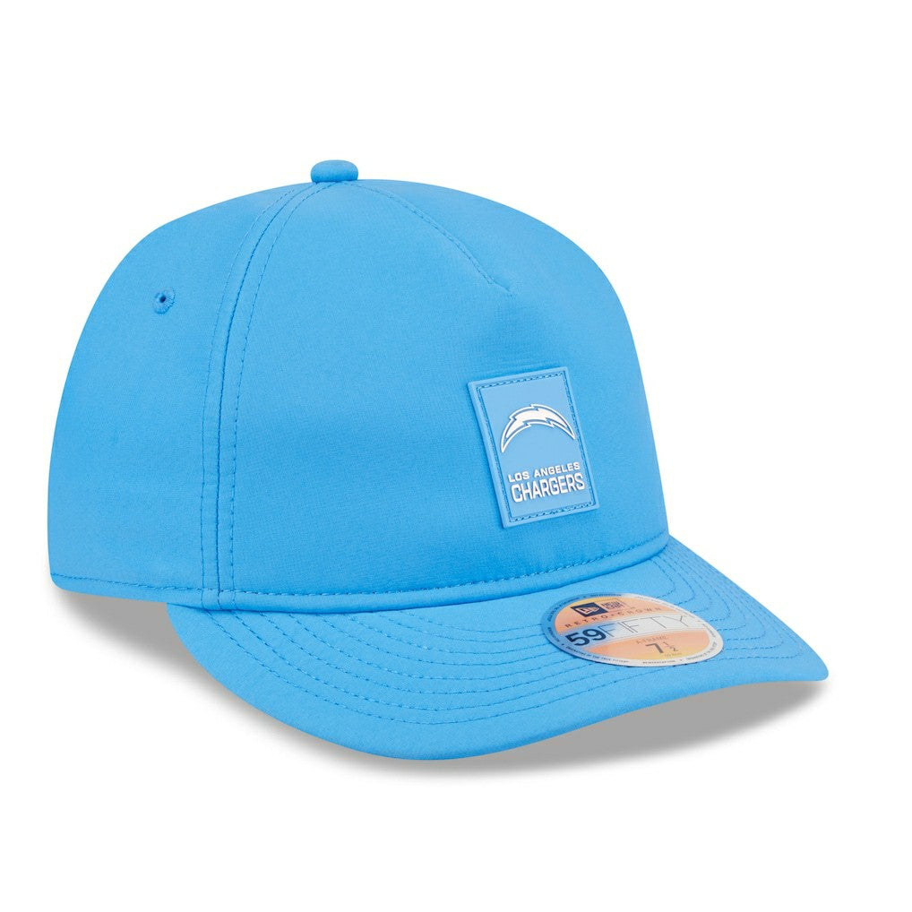 Los Angeles Chargers New Era 2025 Sideline Retro Crown 59FIFTY Fitted Hat - Powder Blue on sale