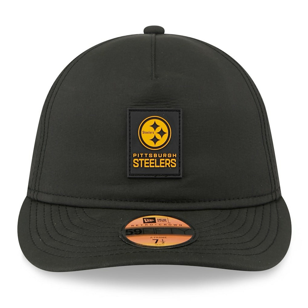 Pittsburgh Steelers New Era 2025 Sideline Retro Crown 59FIFTY Fitted Hat - Black on sale