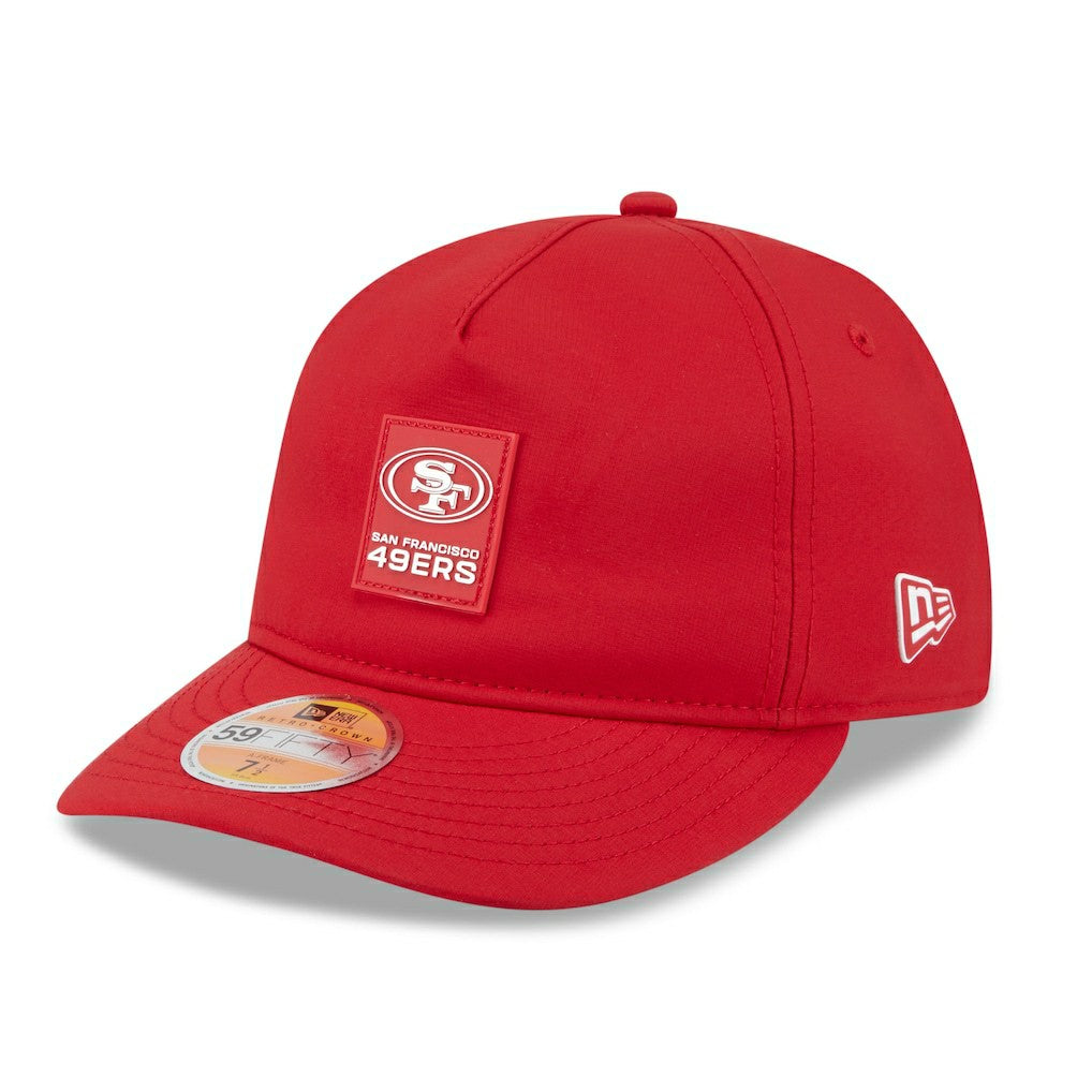 San Francisco 49ers New Era 2025 Sideline Retro Crown 59FIFTY Fitted Hat - Scarlet online