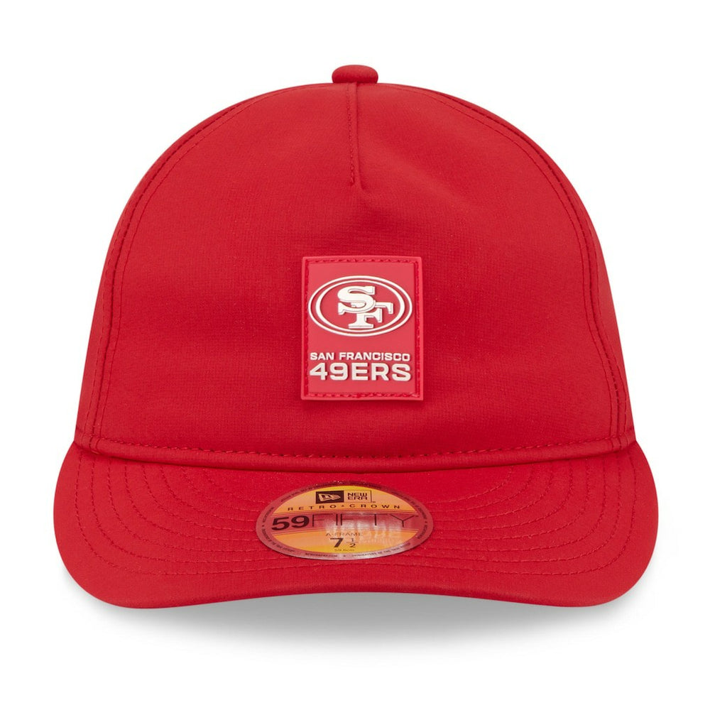 San Francisco 49ers New Era 2025 Sideline Retro Crown 59FIFTY Fitted Hat - Scarlet online