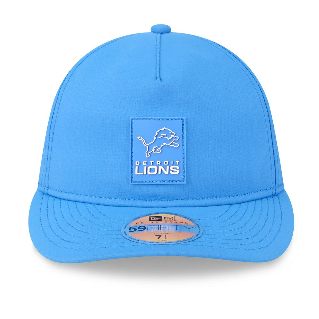 Detroit Lions New Era 2025 Sideline Retro Crown 59FIFTY Fitted Hat - Blue discount