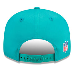 Miami Dolphins New Era 2025 Sideline Throwback Split Panel 9FIFTY Snapback Hat - Aqua discount
