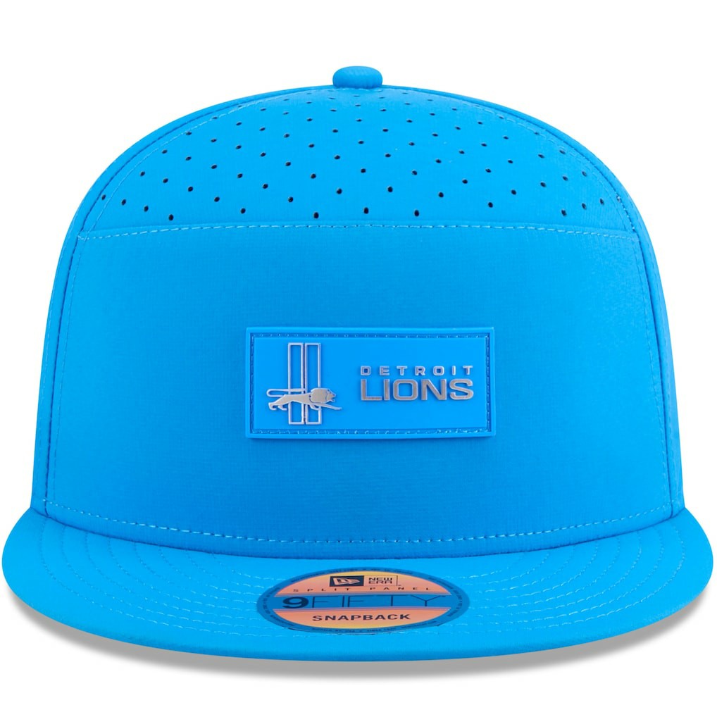 Detroit Lions New Era 2025 Sideline Throwback Split Panel 9FIFTY Snapback Hat - Blue online