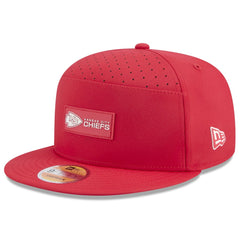 Kansas City Chiefs New Era 2025 Sideline Split Panel 9FIFTY Snapback Hat - Red discount