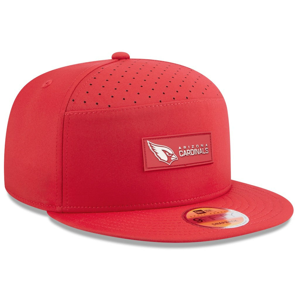 Arizona Cardinals New Era 2025 Sideline Split Panel 9FIFTY Snapback Hat - Cardinal cheap