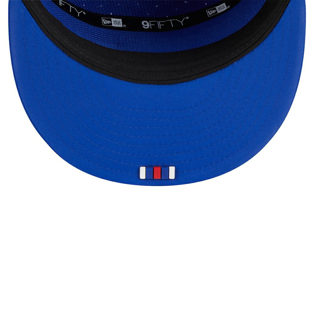 Buffalo Bills New Era 2025 Sideline Split Panel 9FIFTY Snapback Hat - Royal outlet