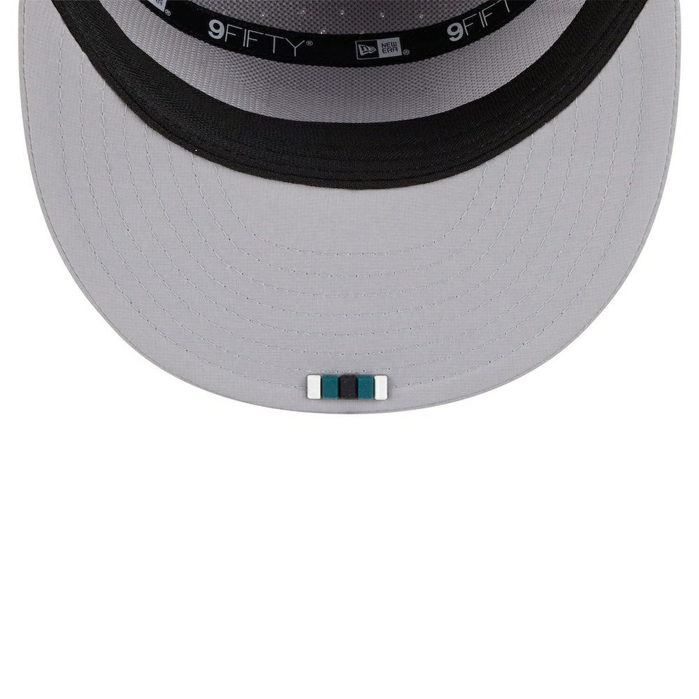 Philadelphia Eagles New Era 2025 Sideline Split Panel 9FIFTY Snapback Hat - Gray on sale