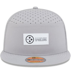 Pittsburgh Steelers New Era 2025 Sideline Split Panel 9FIFTY Snapback Hat - Gray discount
