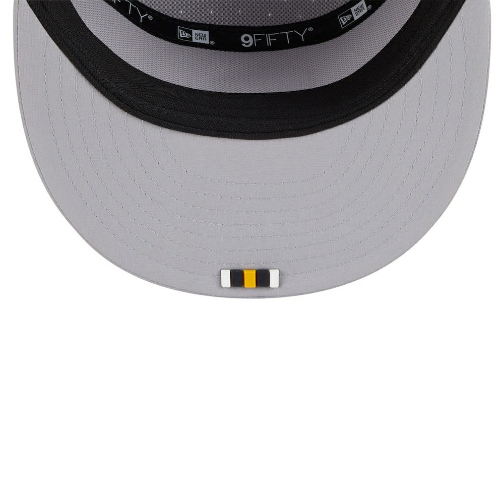 Pittsburgh Steelers New Era 2025 Sideline Split Panel 9FIFTY Snapback Hat - Gray discount