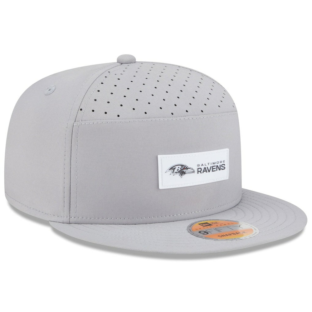 Baltimore Ravens New Era 2025 Sideline Split Panel 9FIFTY Snapback Hat - Gray outlet