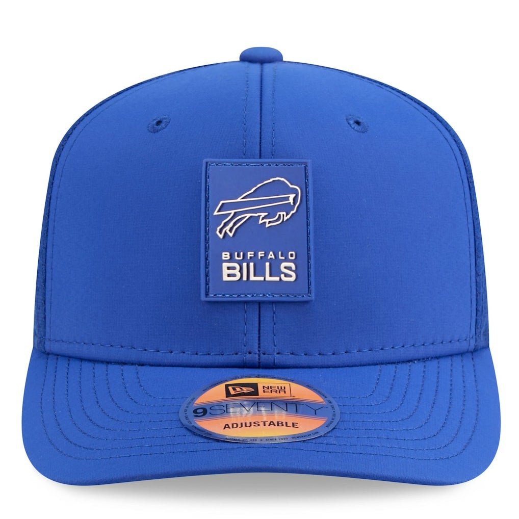 Buffalo Bills New Era 2025 Sideline 9SEVENTY Trucker Adjustable Hat - Royal on sale