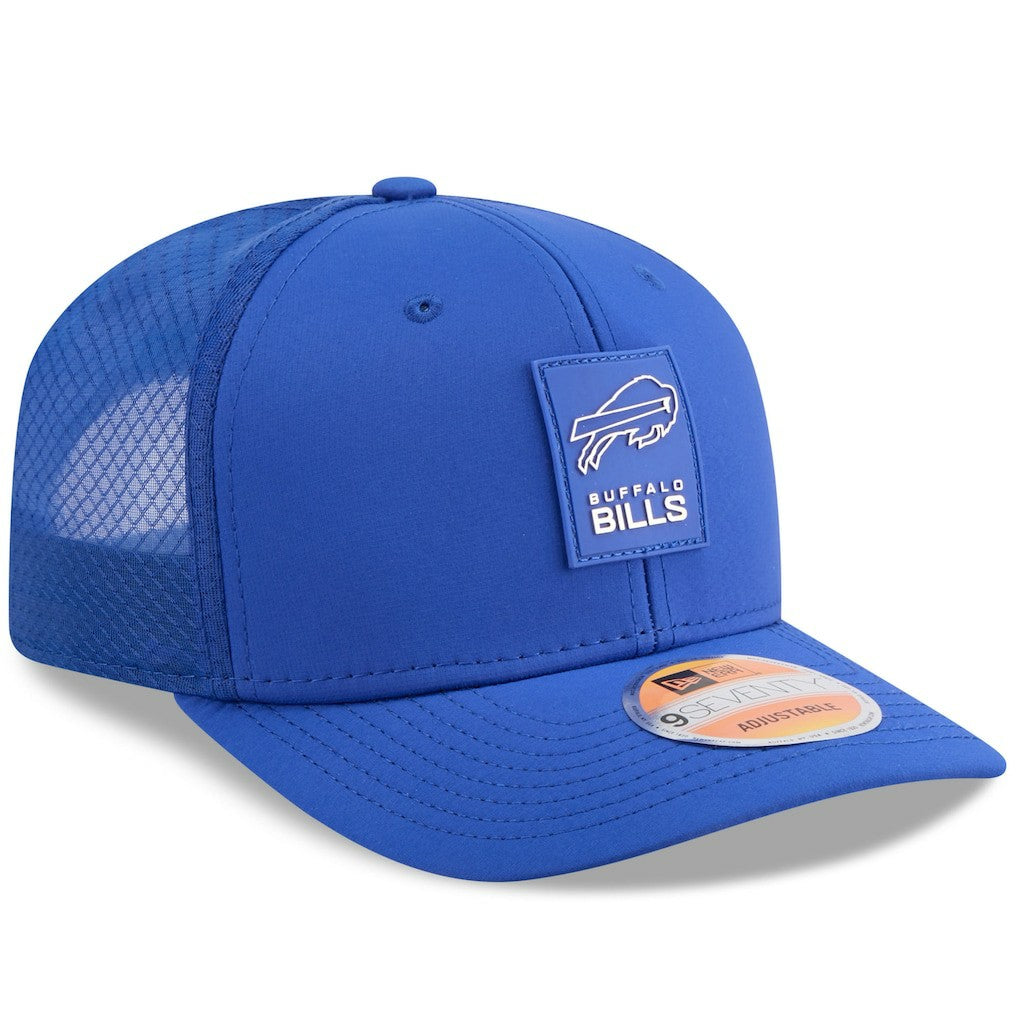 Buffalo Bills New Era 2025 Sideline 9SEVENTY Trucker Adjustable Hat - Royal on sale