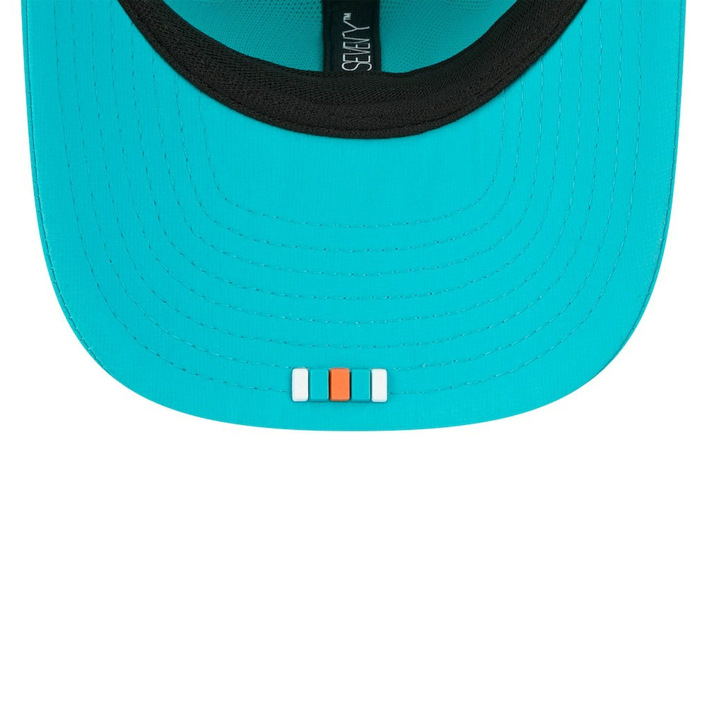 Miami Dolphins New Era 2025 Sideline 9SEVENTY Trucker Adjustable Hat - Aqua discount