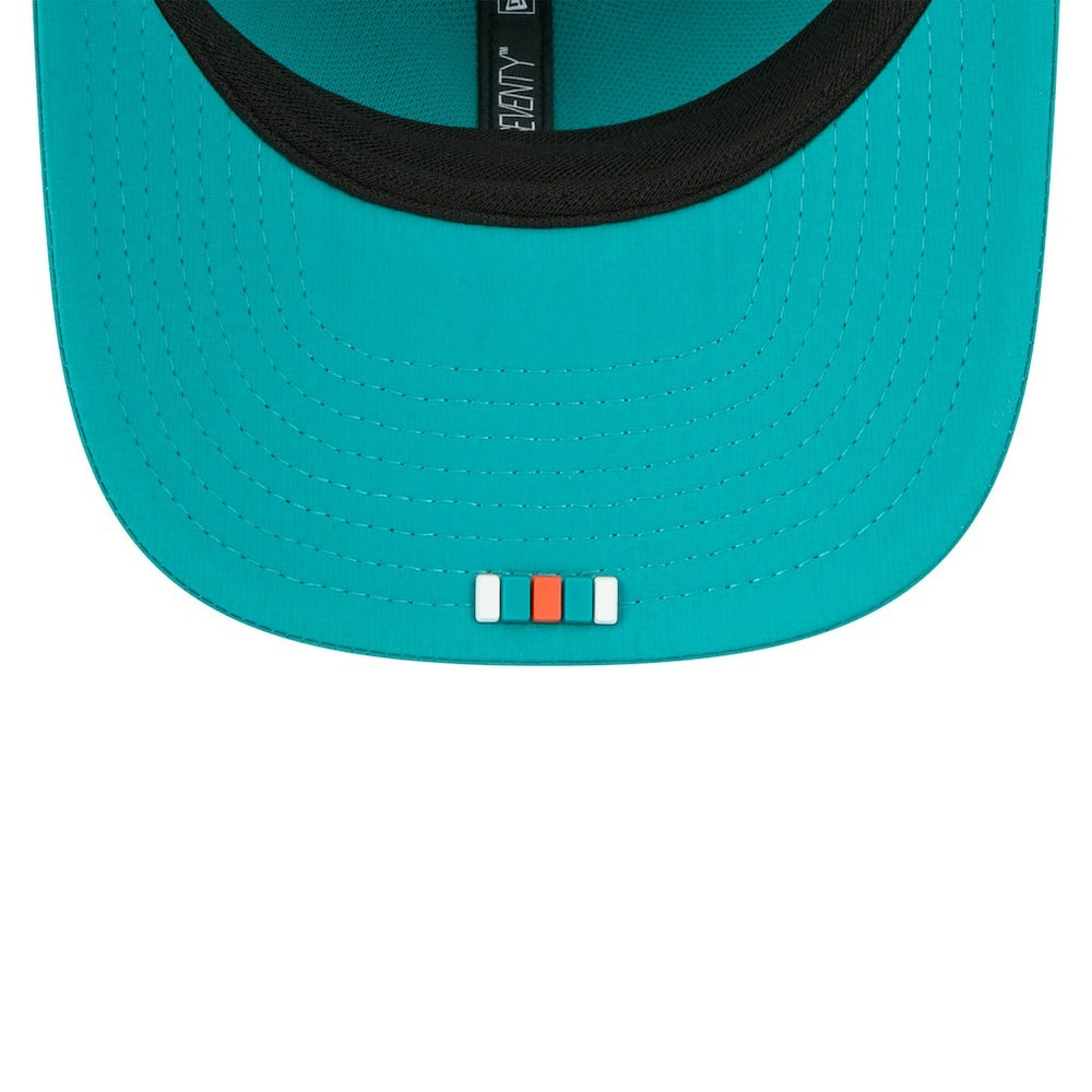 Miami Dolphins New Era 2025 Sideline Throwback 9SEVENTY Trucker Adjustable Hat - Aqua for sale