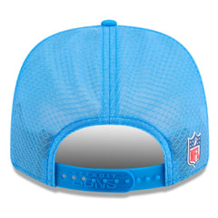 Detroit Lions New Era 2025 Sideline Throwback 9SEVENTY Trucker Adjustable Hat - Blue for sale