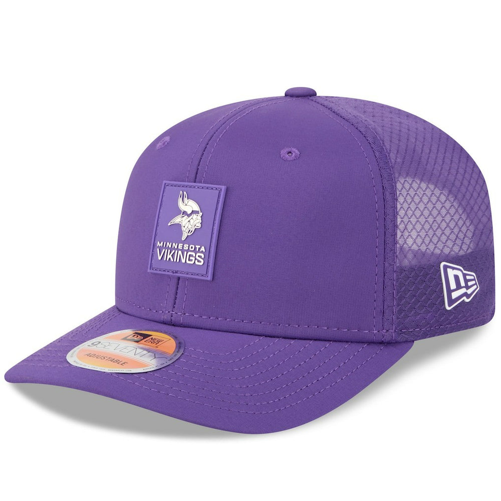 Minnesota Vikings New Era 2025 Sideline 9SEVENTY Trucker Adjustable Hat - Purple discount