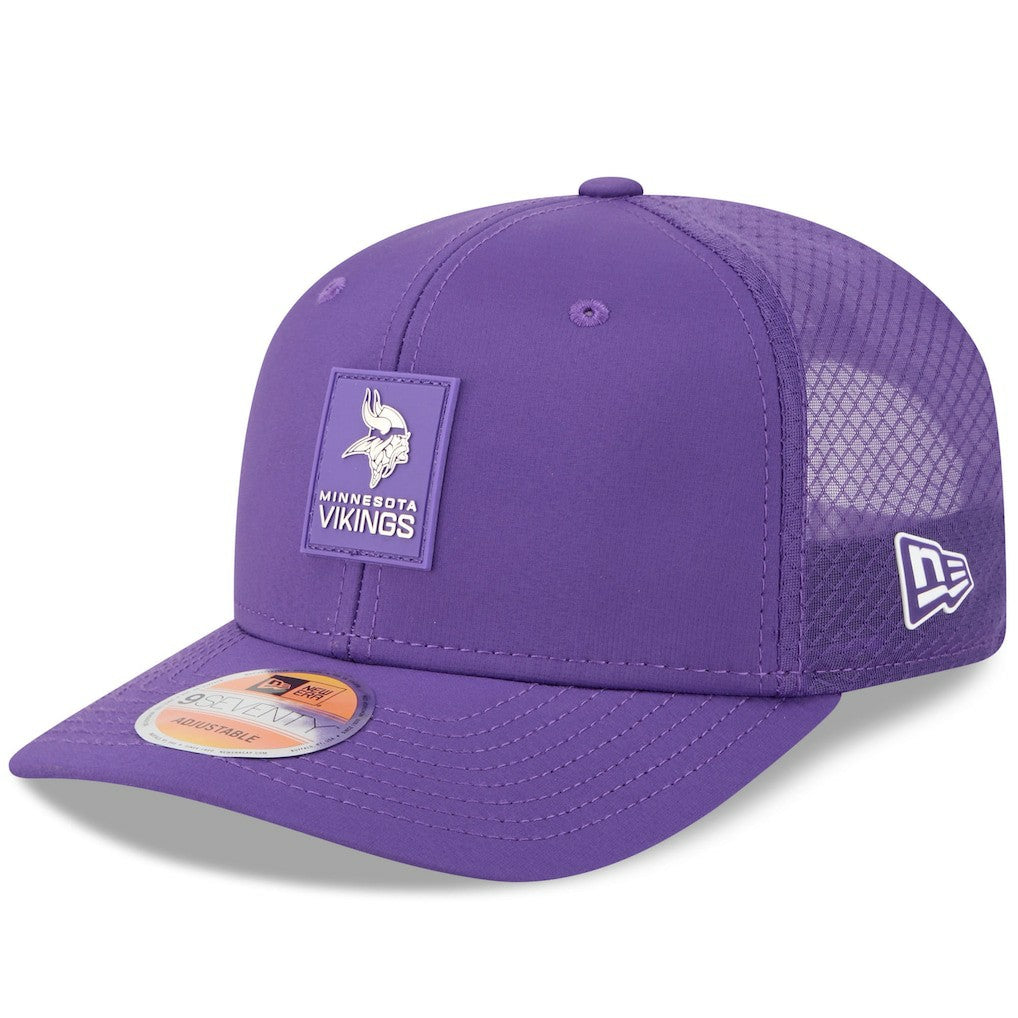 Minnesota Vikings New Era 2025 Sideline 9SEVENTY Trucker Adjustable Hat - Purple discount