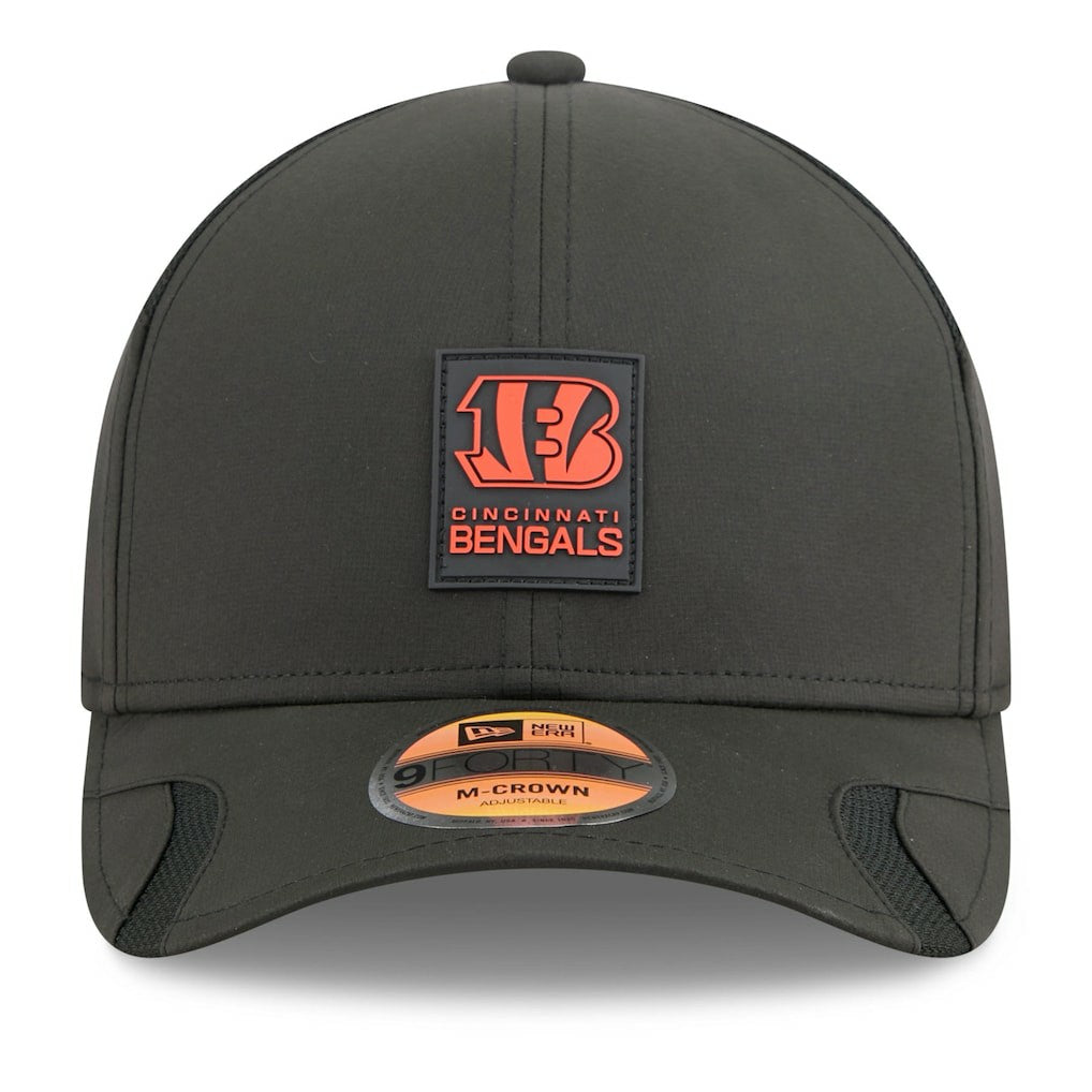 Cincinnati Bengals New Era 2025 Sideline M-Crown 9FORTY Adjustable Hat - Black for sale