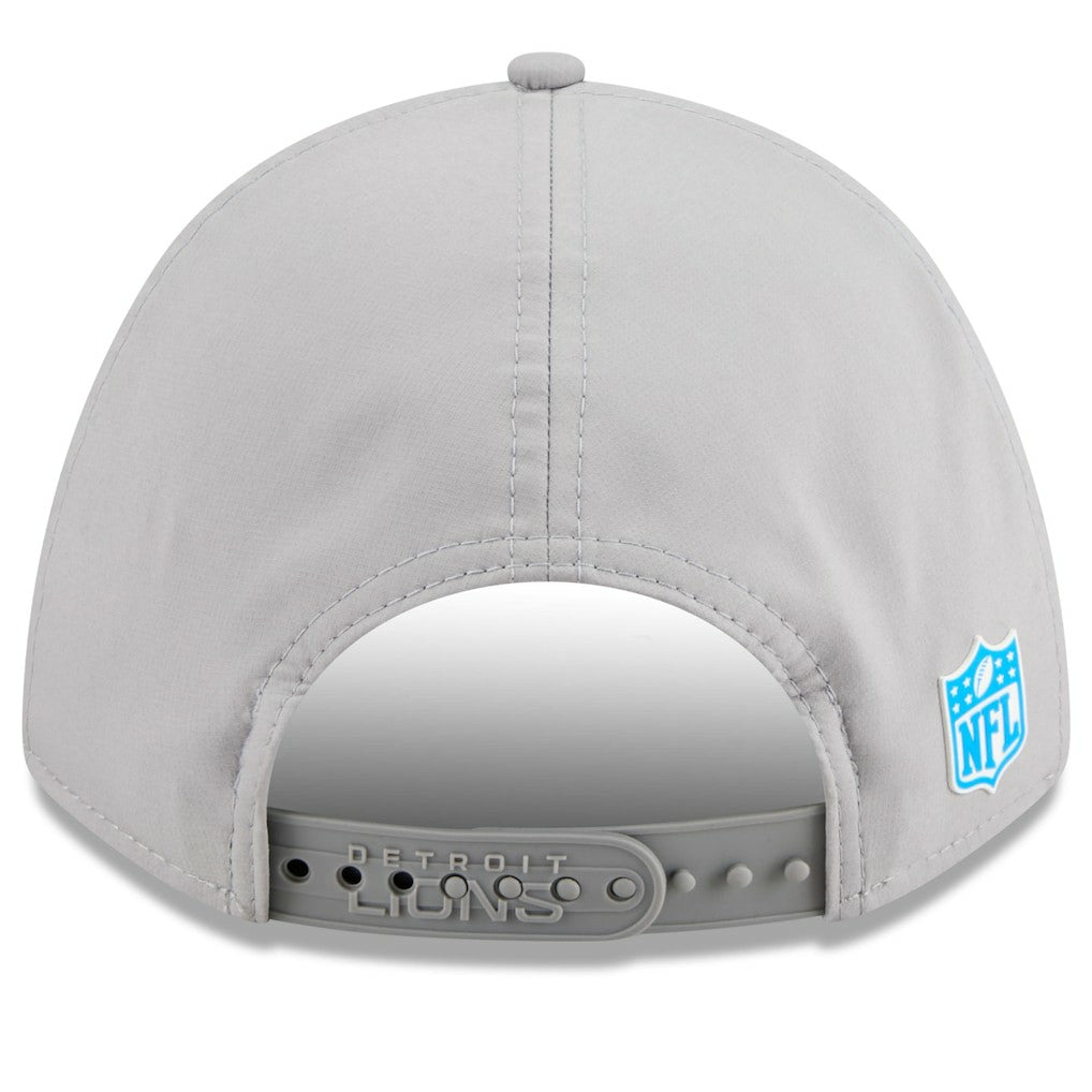 Detroit Lions New Era 2025 Sideline M-Crown 9FORTY Adjustable Hat - Gray for sale