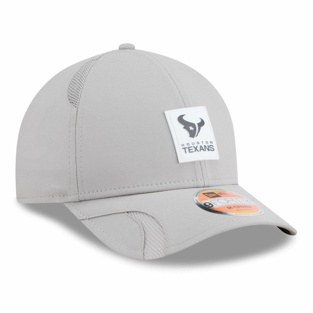 Houston Texans New Era 2025 Sideline M-Crown 9FORTY Adjustable Hat - Gray outlet