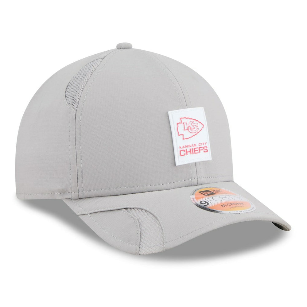 Kansas City Chiefs New Era 2025 Sideline M-Crown 9FORTY Adjustable Hat - Gray cheap