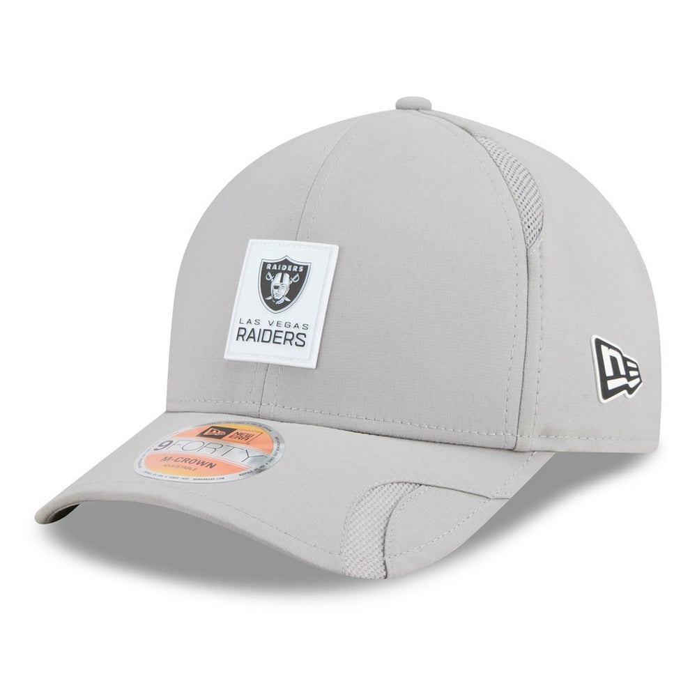 Las Vegas Raiders New Era 2025 Sideline M-Crown 9FORTY Adjustable Hat - Gray sale
