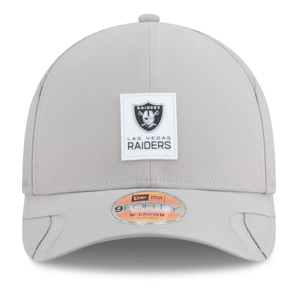 Las Vegas Raiders New Era 2025 Sideline M-Crown 9FORTY Adjustable Hat - Gray sale