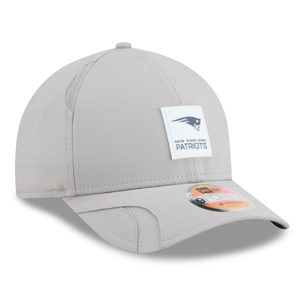 New England Patriots New Era 2025 Sideline M-Crown 9FORTY Adjustable Hat - Gray cheap