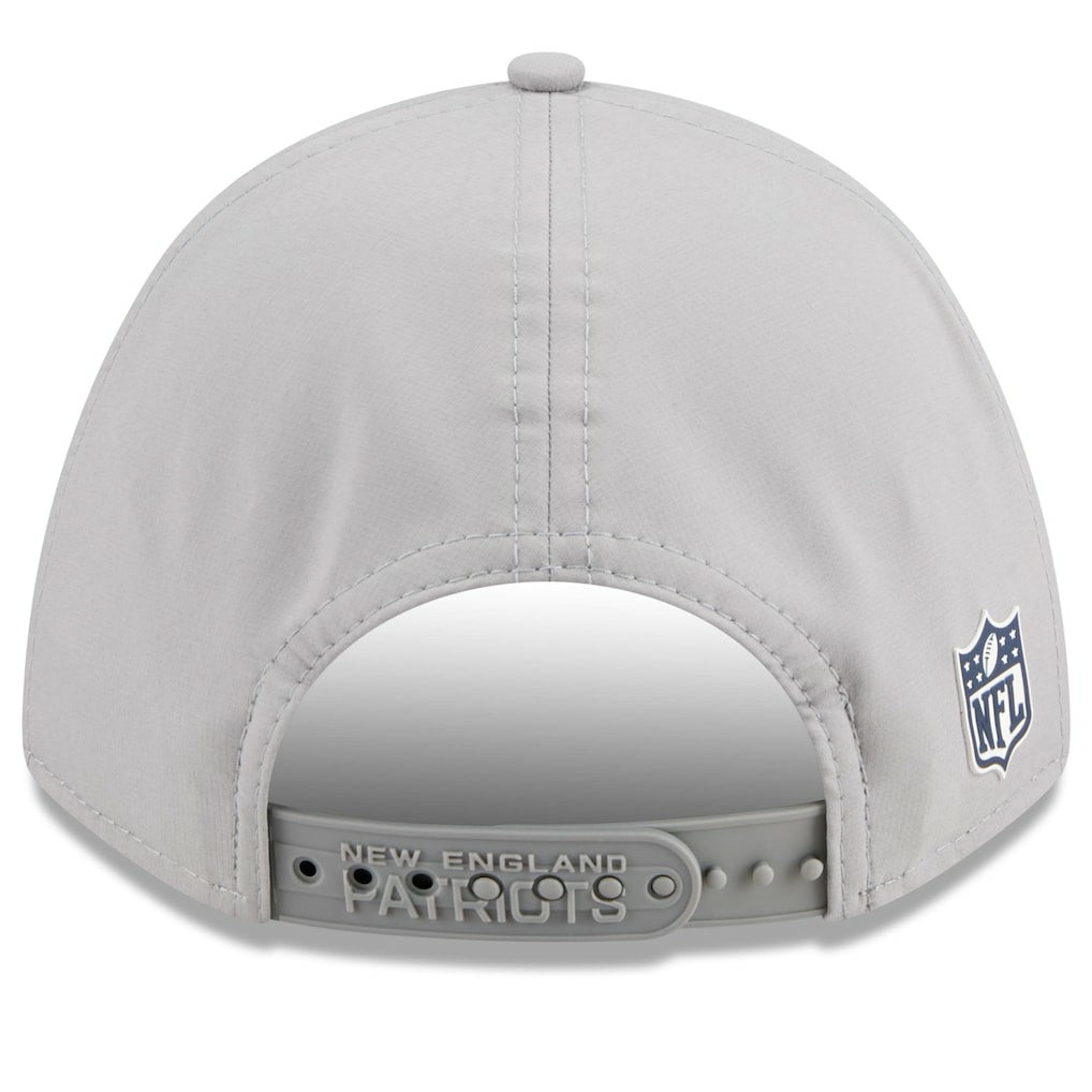 New England Patriots New Era 2025 Sideline M-Crown 9FORTY Adjustable Hat - Gray cheap