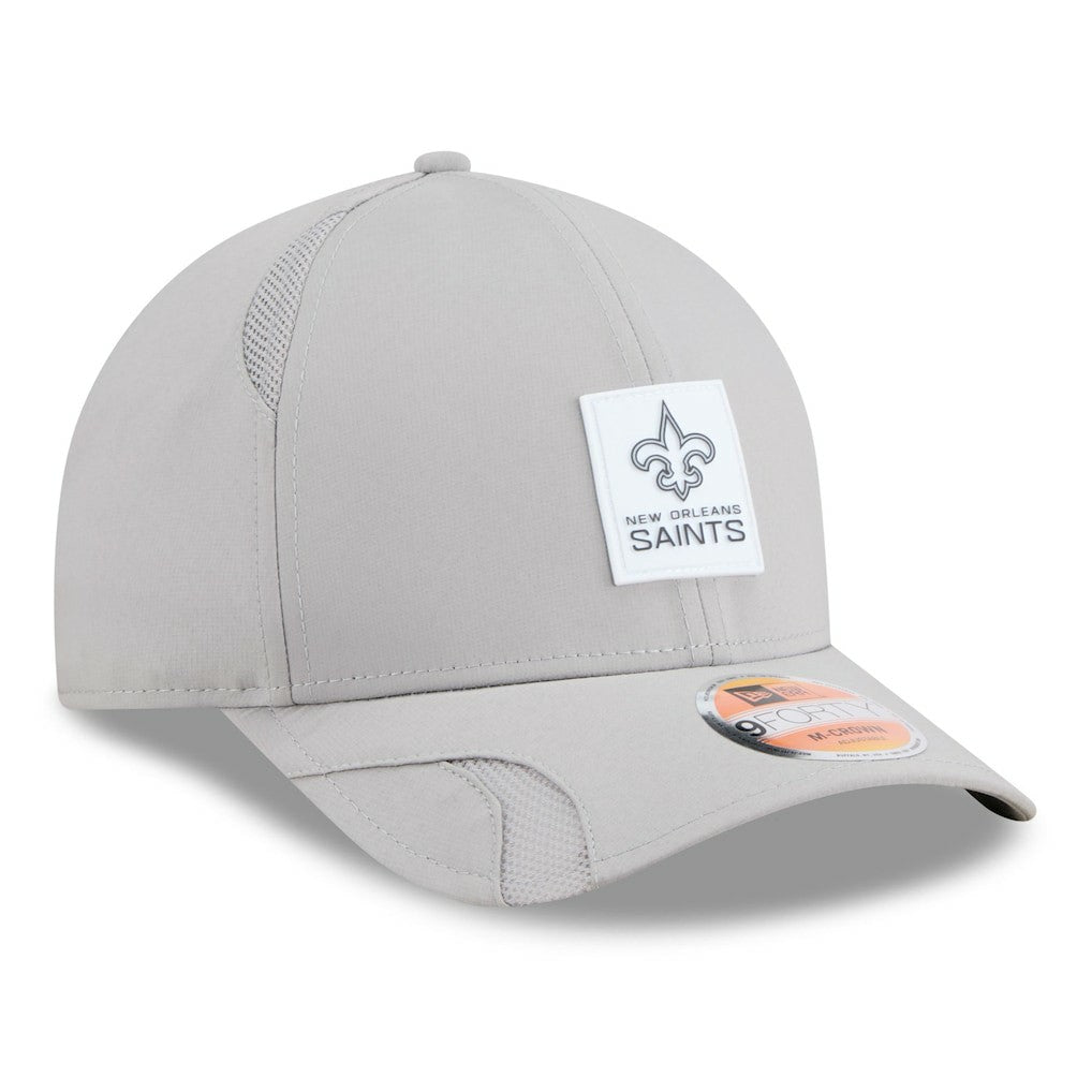 New Orleans Saints New Era 2025 Sideline M-Crown 9FORTY Adjustable Hat - Gray for sale