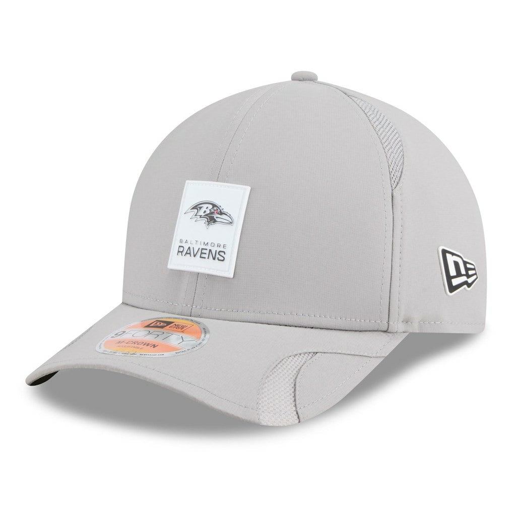 Baltimore Ravens New Era 2025 Sideline M-Crown 9FORTY Adjustable Hat - Gray cheap