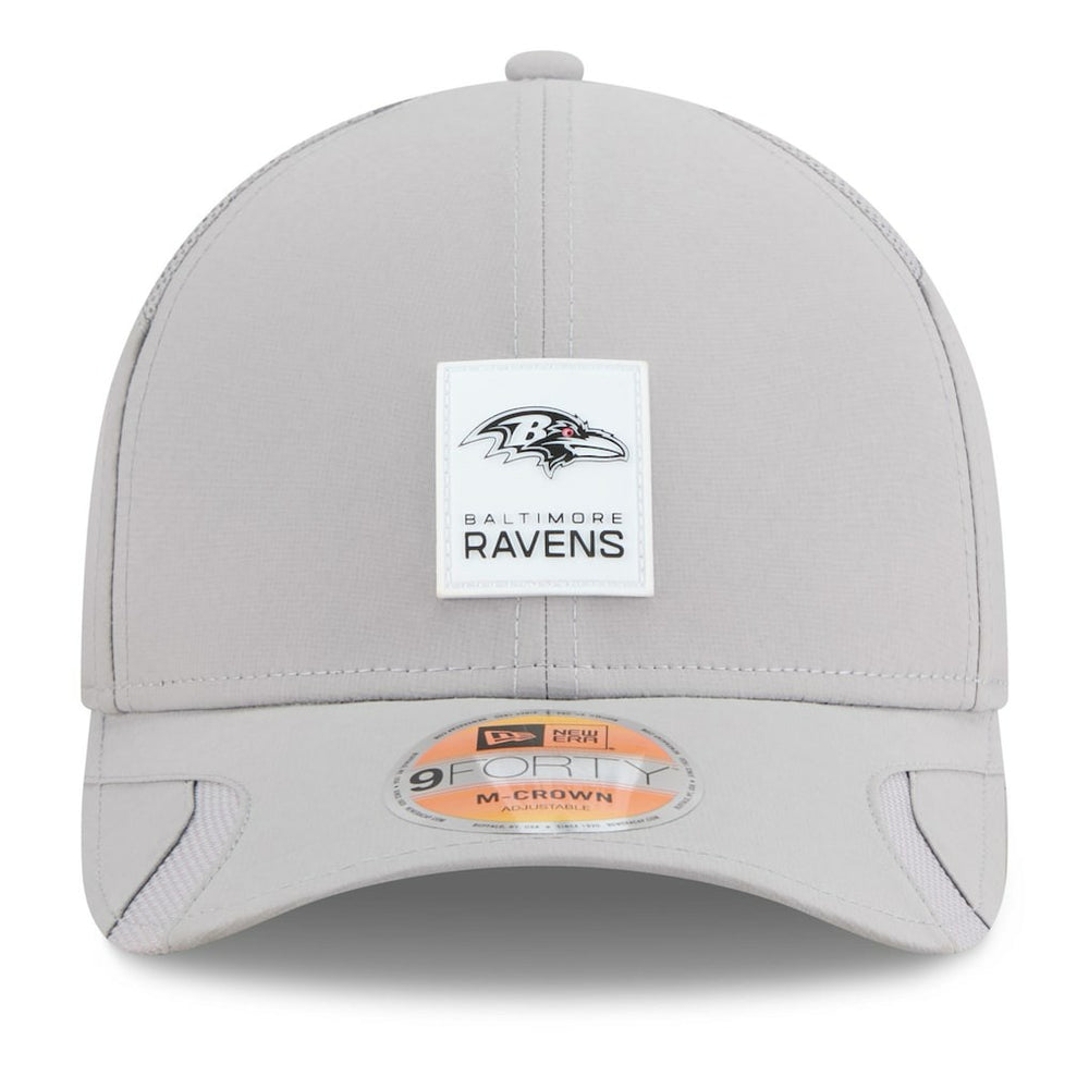 Baltimore Ravens New Era 2025 Sideline M-Crown 9FORTY Adjustable Hat - Gray cheap