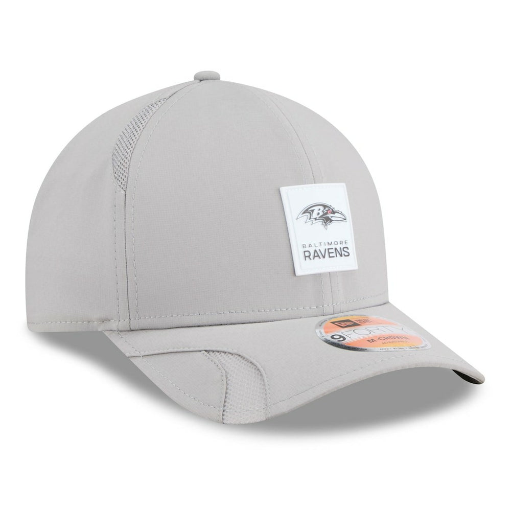 Baltimore Ravens New Era 2025 Sideline M-Crown 9FORTY Adjustable Hat - Gray cheap