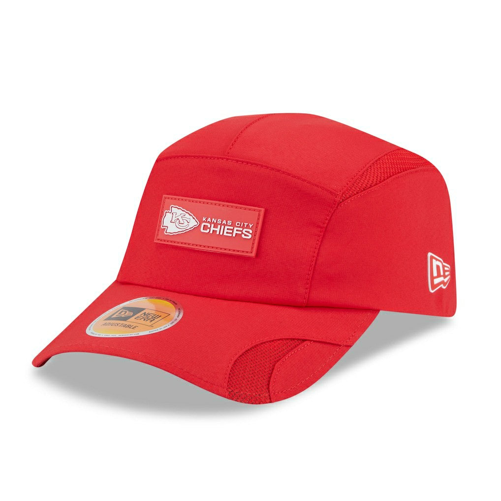 Kansas City Chiefs New Era 2025 Sideline Runner Adjustable Hat - Red outlet