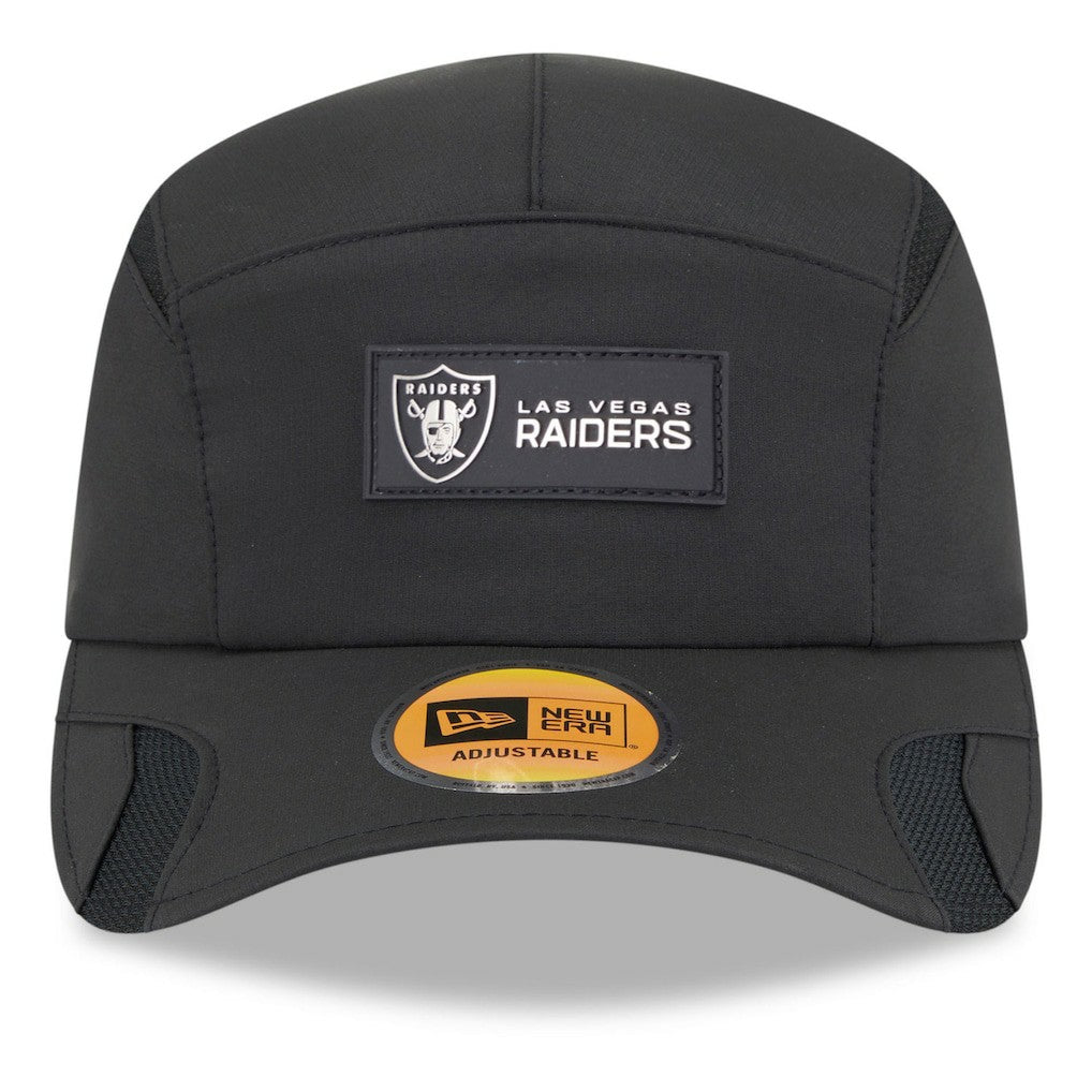 Las Vegas Raiders New Era 2025 Sideline Runner Adjustable Hat - Black for sale