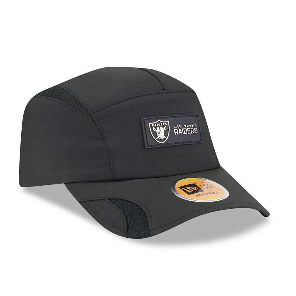 Las Vegas Raiders New Era 2025 Sideline Runner Adjustable Hat - Black for sale