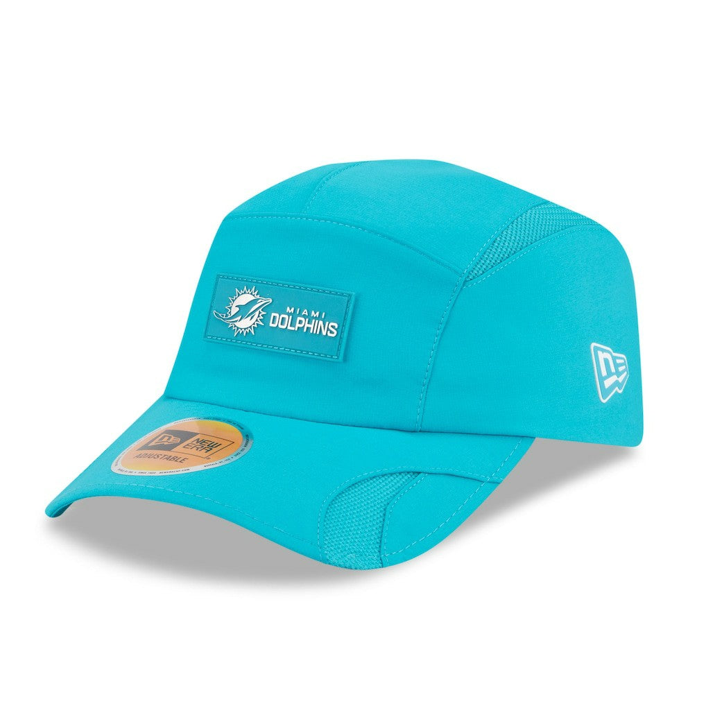 Miami Dolphins New Era 2025 Sideline Runner Adjustable Hat - Aqua discount