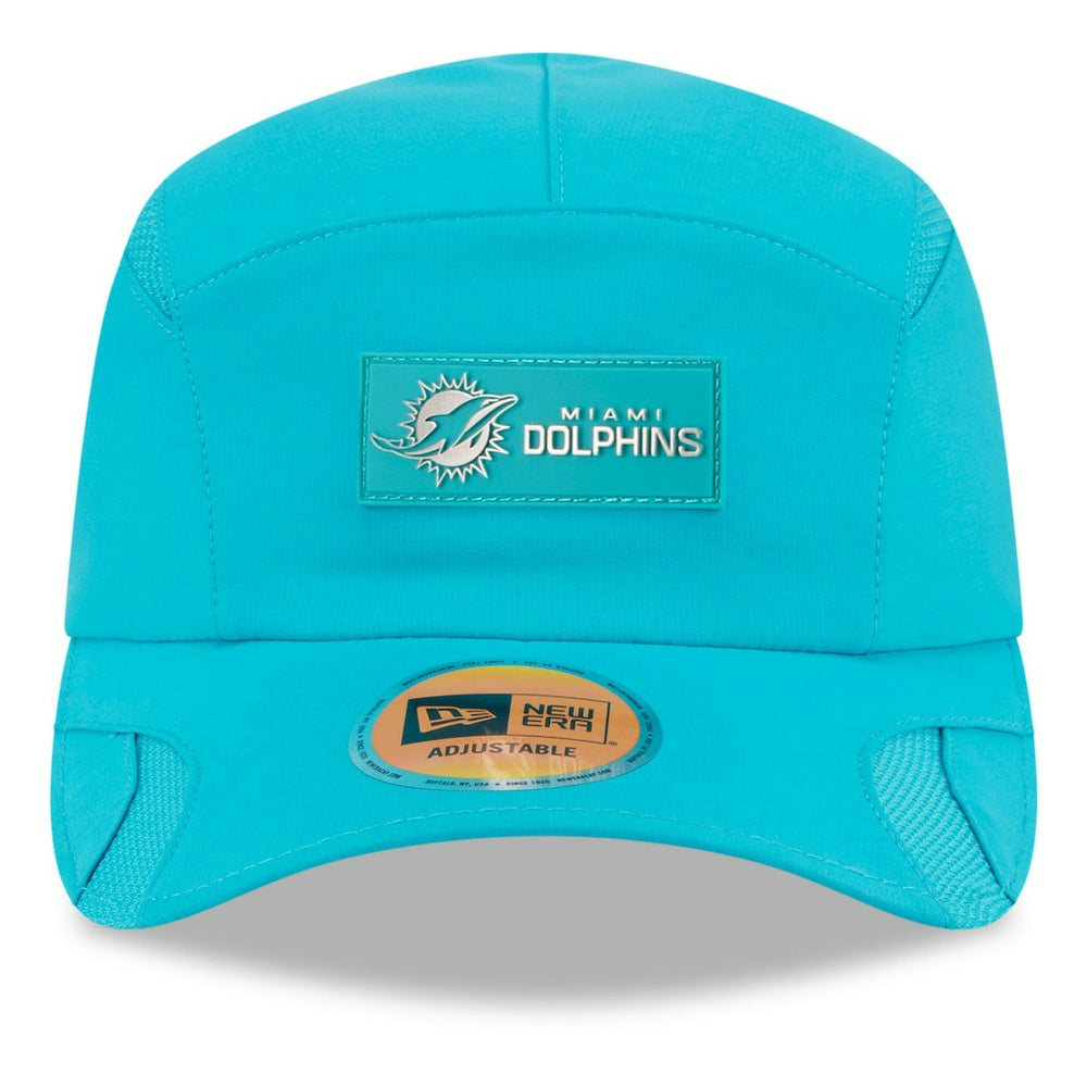Miami Dolphins New Era 2025 Sideline Runner Adjustable Hat - Aqua discount