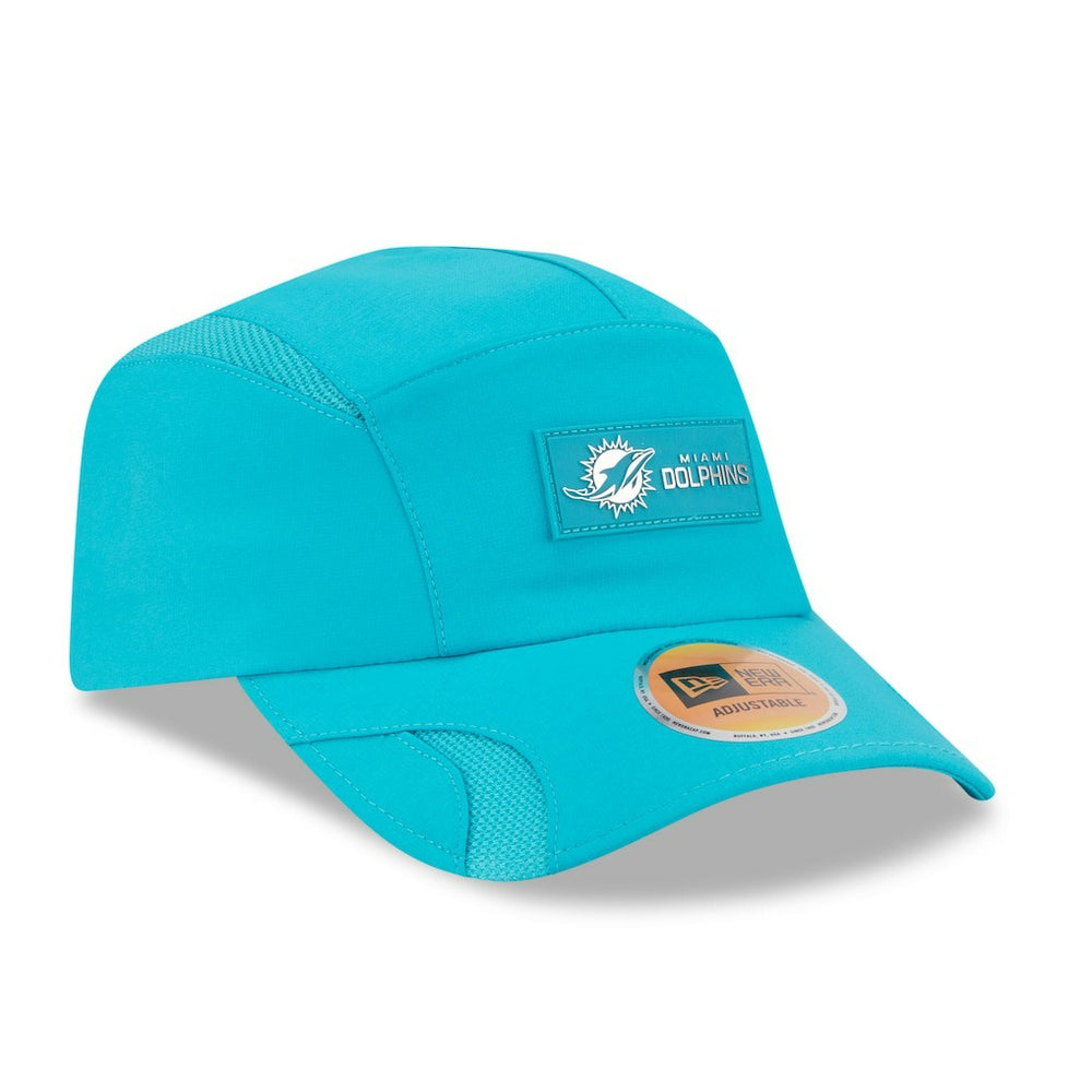 Miami Dolphins New Era 2025 Sideline Runner Adjustable Hat - Aqua discount